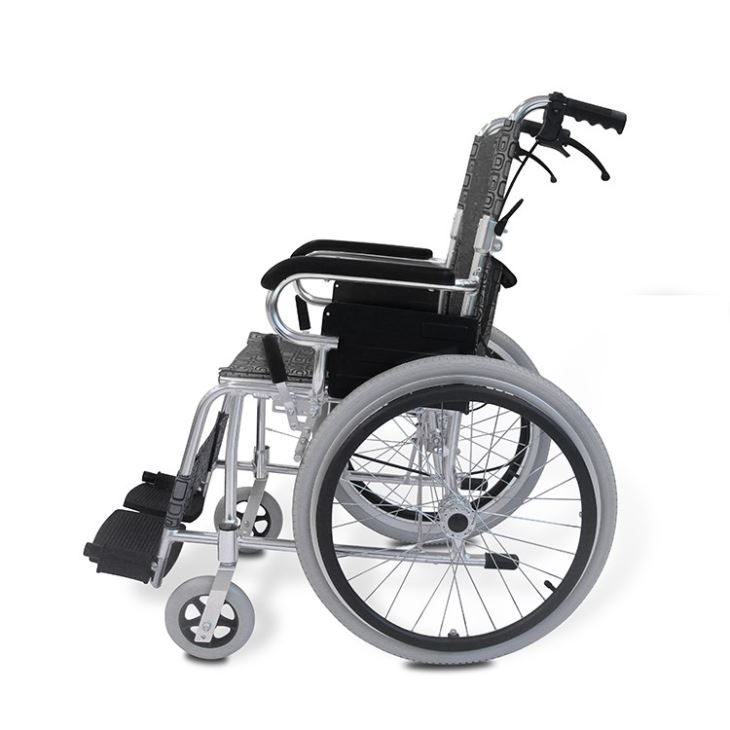 Fauteuil roulant manuel léger en aluminium portable