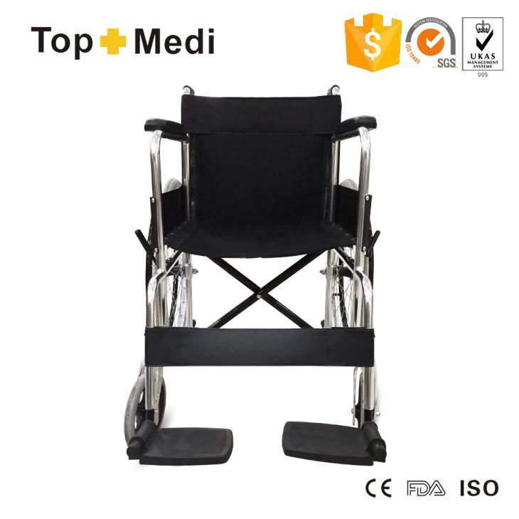 Fauteuil roulant pliable en aluminium portable