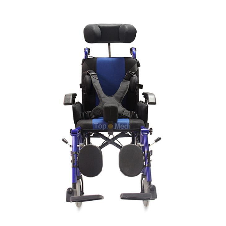 Fauteuil roulant inclinable à dossier réglable pour équipement médical