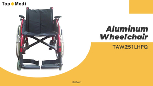 Fabricants professionnels de fauteuil roulant en aluminium Topmedi TAW251LHPQ