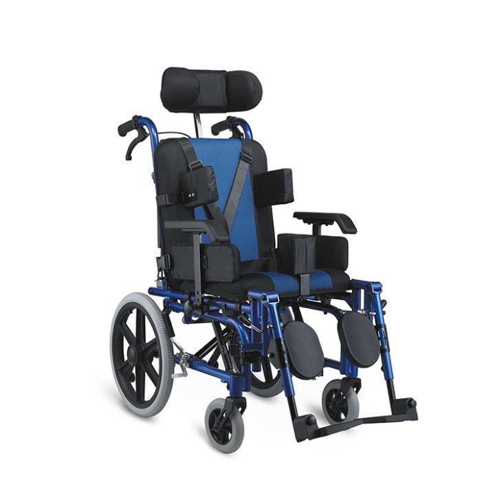 Fauteuil roulant inclinable pour enfants atteints de paralysie cérébrale