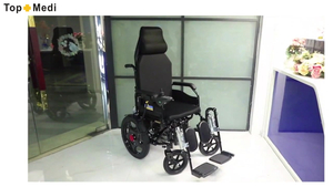 Meilleur fournisseur de fauteuil roulant électrique inclinable Topmedi TEW121LF1 (afabM)