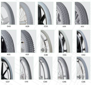 Roue de fauteuil roulant de 24 pouces à dégagement rapide