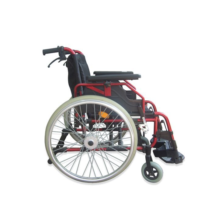 Fauteuil roulant pliant manuel en aluminium