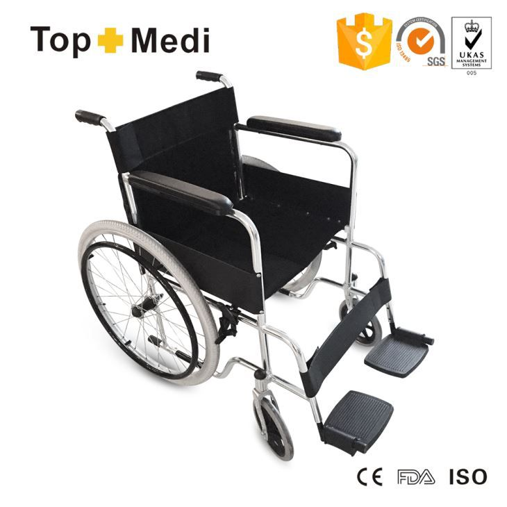 Fauteuil roulant pliable en aluminium portable