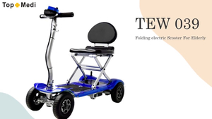 TOPMEDI Scooter de mobilité électrique pliant TEW039