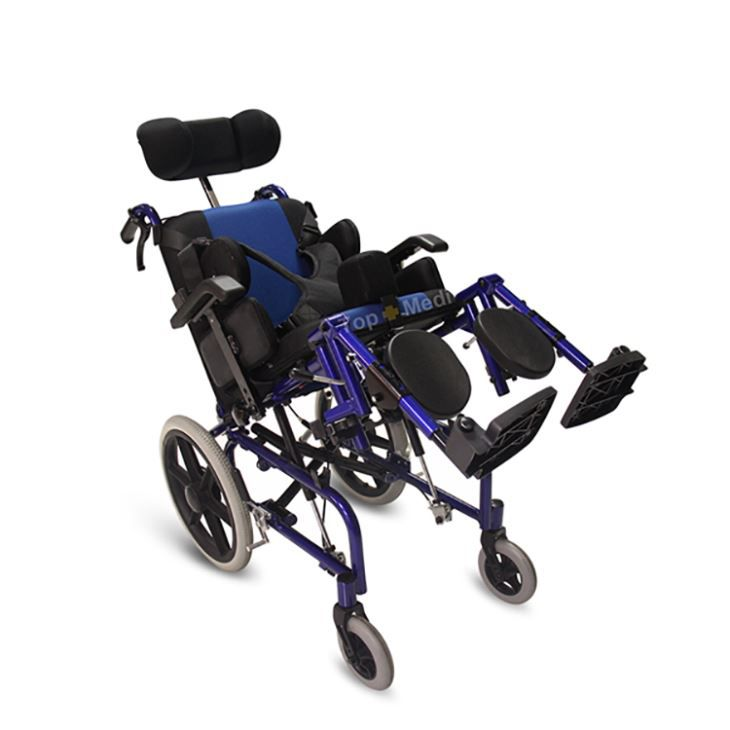 Fauteuil roulant inclinable pour enfants atteints de paralysie cérébrale